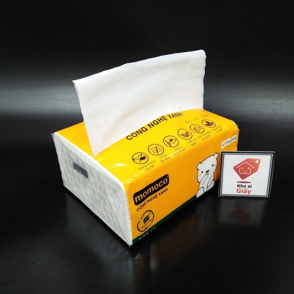 GIẤY RÚT LỤA CAO CẤP MOMOCO GIẤY LỤA 3 LỚP MỀM MỊN VÀ DAI