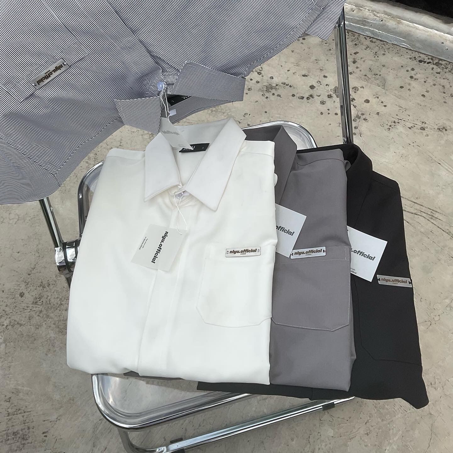 Niyu basic shirt - sơ mi dài tay/ ngắn tay - 4 màu