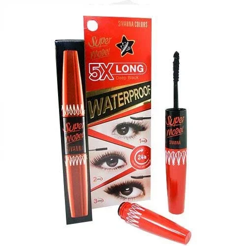MASCARA NỐI MI 2 ĐẦU SUPER MODEL 5X LONG DEEP BLACK