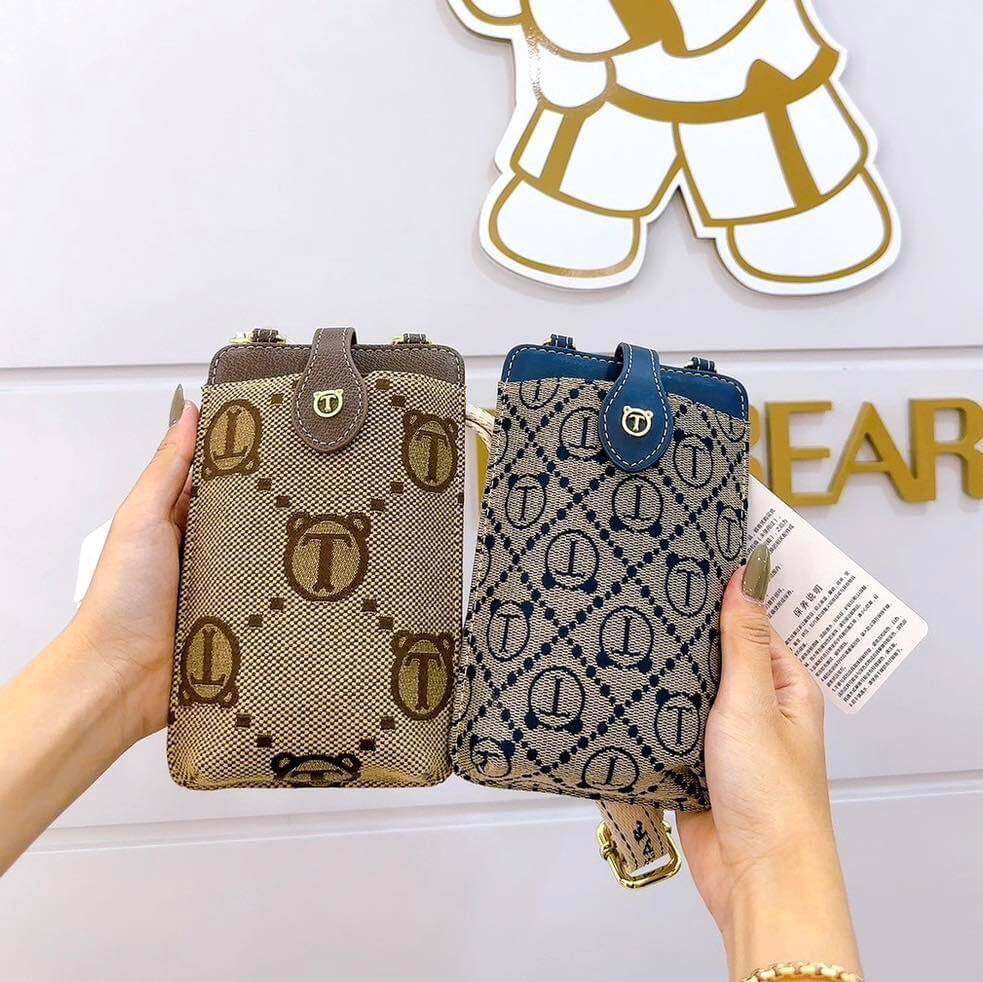 túi đeo chéo phone bag ttwn bear (sẵn ship)