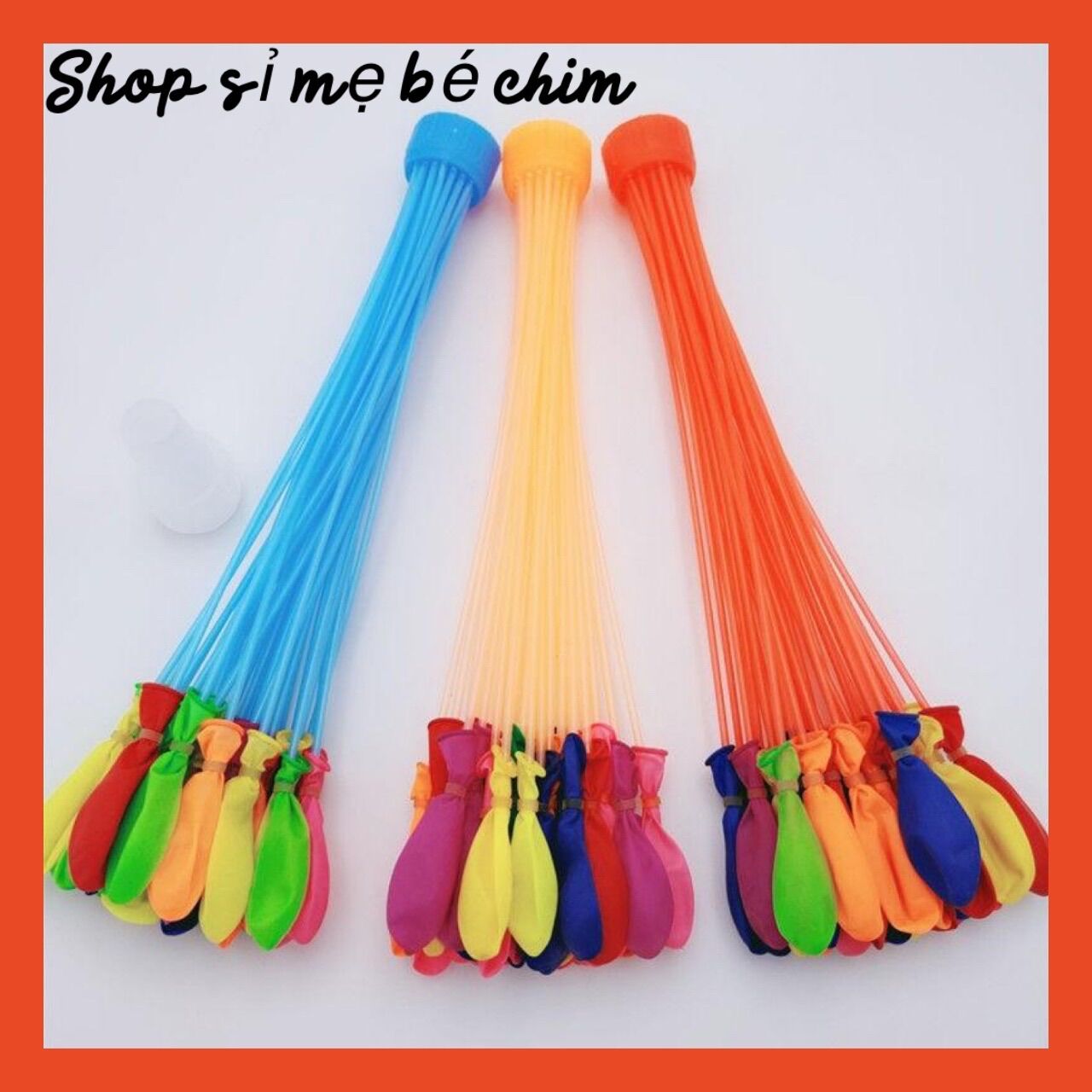 Sỉ Bóng bay nước 111 quả Bóng nước chùm Bong bóng nước Bóng nước được lắp sẵn vào 3 chùm và 1 đầu nối vòi nước
