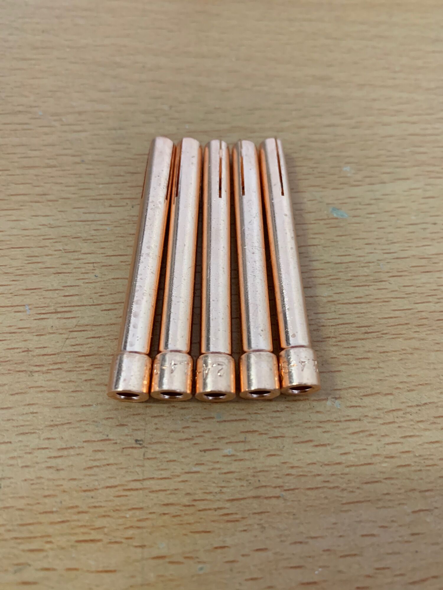 [ Set 5C ] Kẹp Kim Dài Dùng Cho Tay Hàn Tig WP 26 - Đồng Đỏ Dày - Đồng Thau Giá Tốt