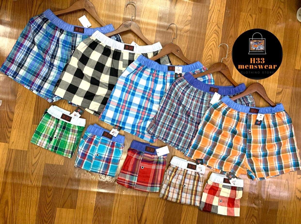Combo 10 quần đùi nam H33 sọc caro