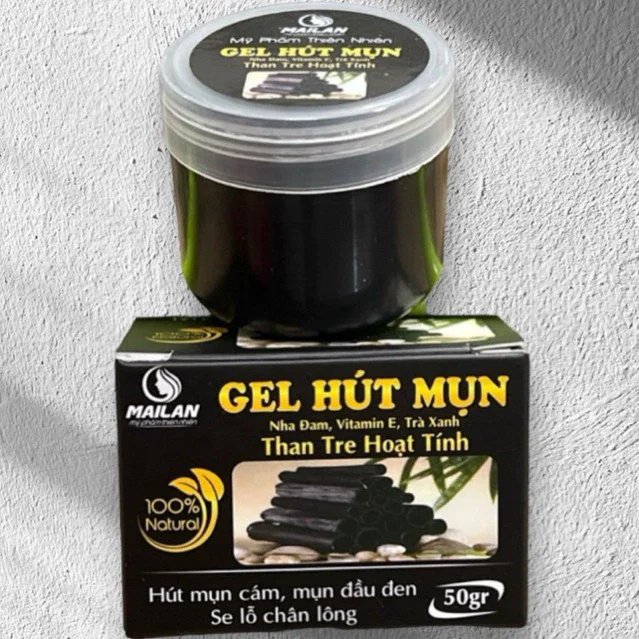 Gel lột mụn than tre hoạt tính mai lan 50g hút mụn dễ dàng