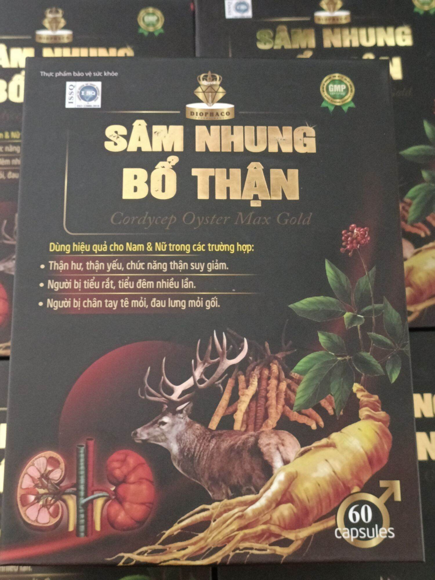 Chính hãng sâm nhung bổ thận diophaco hộp 60 viên