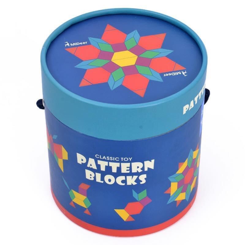 Bộ Xếp Hình Gỗ Mideer Pattern Block-250 Chi Tiết