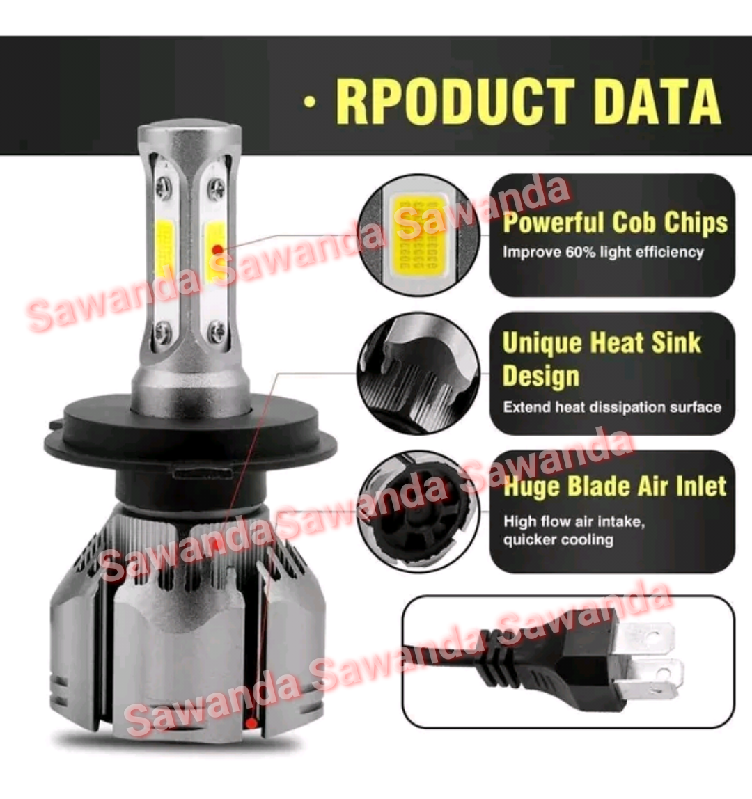 Bóng đèn 3 mắt led Ôtô