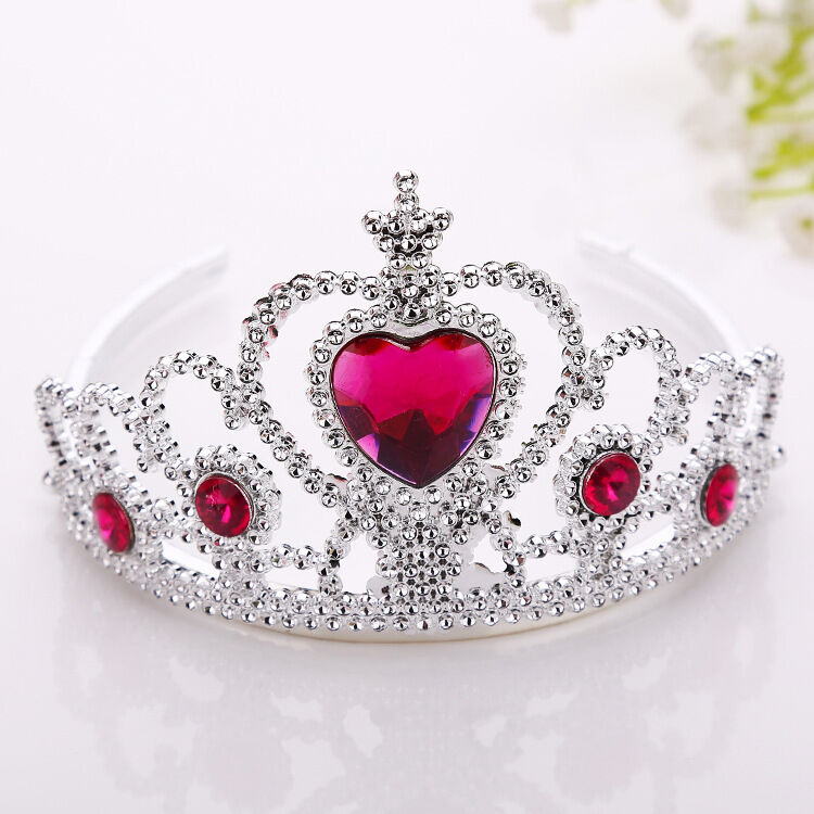 Phụ kiện tóc em bé elsa kỳ duyên băng tuyết vương miện vương miện công chúa bờm tóc bé gái phụ kiện tóc kẹp tóc phụ kiện tóc trẻ em
