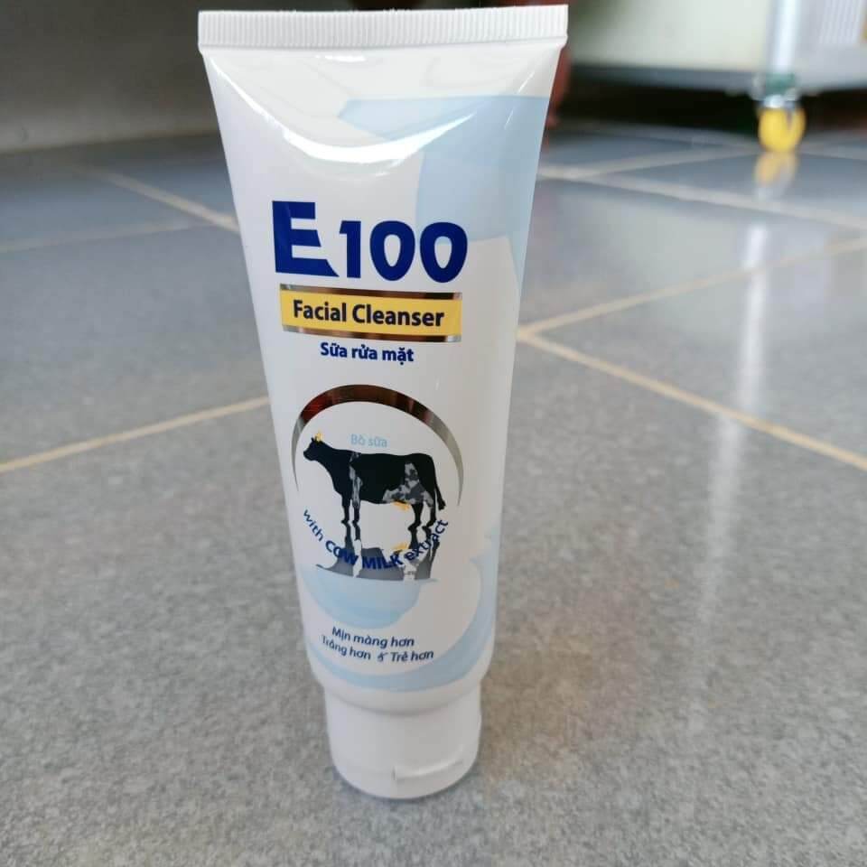 sữa rửa mặt E100 bò sữa