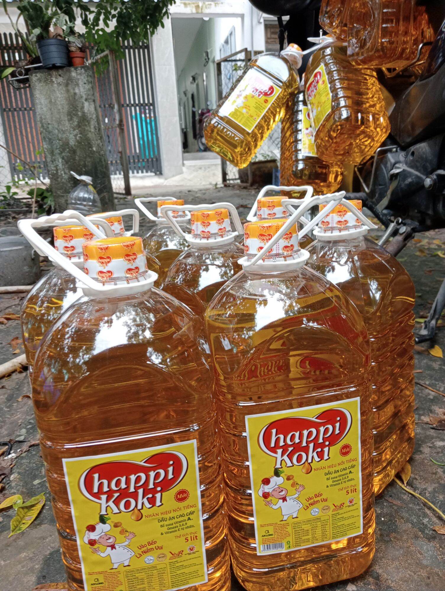 dầu ăn happy Koki 5l