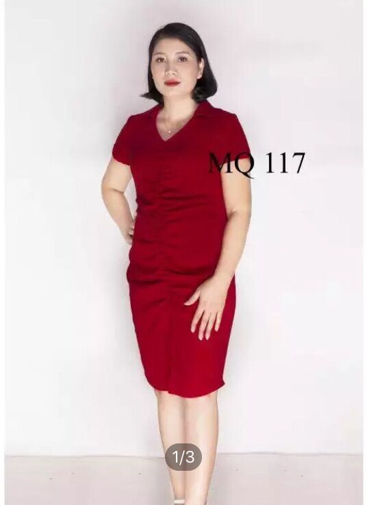 Thanh lý đầm bigsize, đầm béo trẻ trung - vải mềm ảnh thật MQ 117