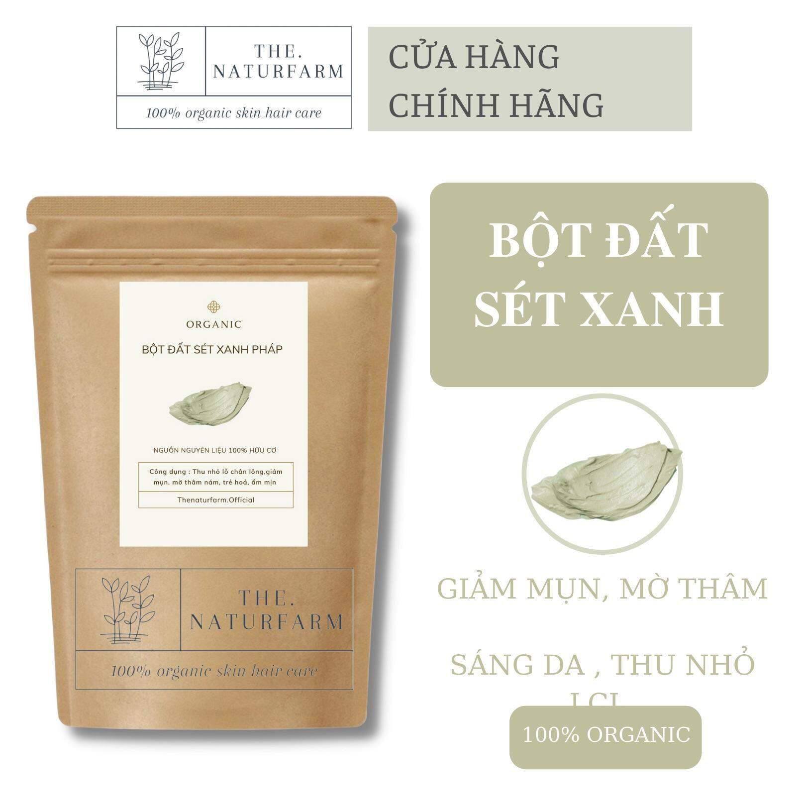 Bột đất sét xanh 100gr - Mặt nạ đất sét xanh pháp