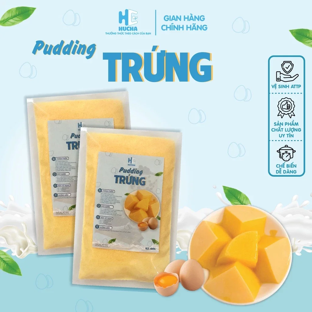 Bột pudding vị trứng 100g