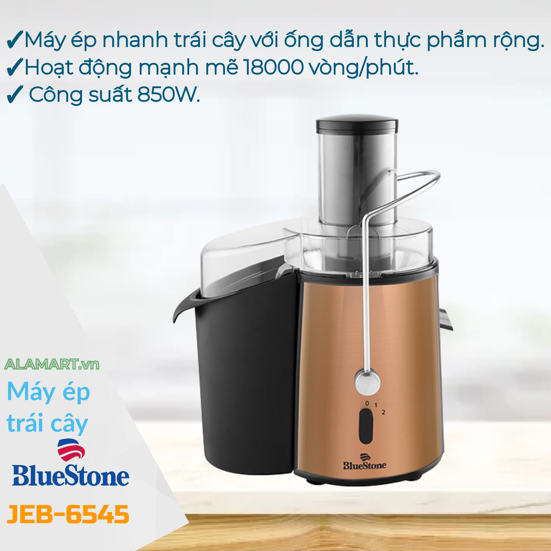 Máy ép trái cây bluestone jeb-6545 850w
