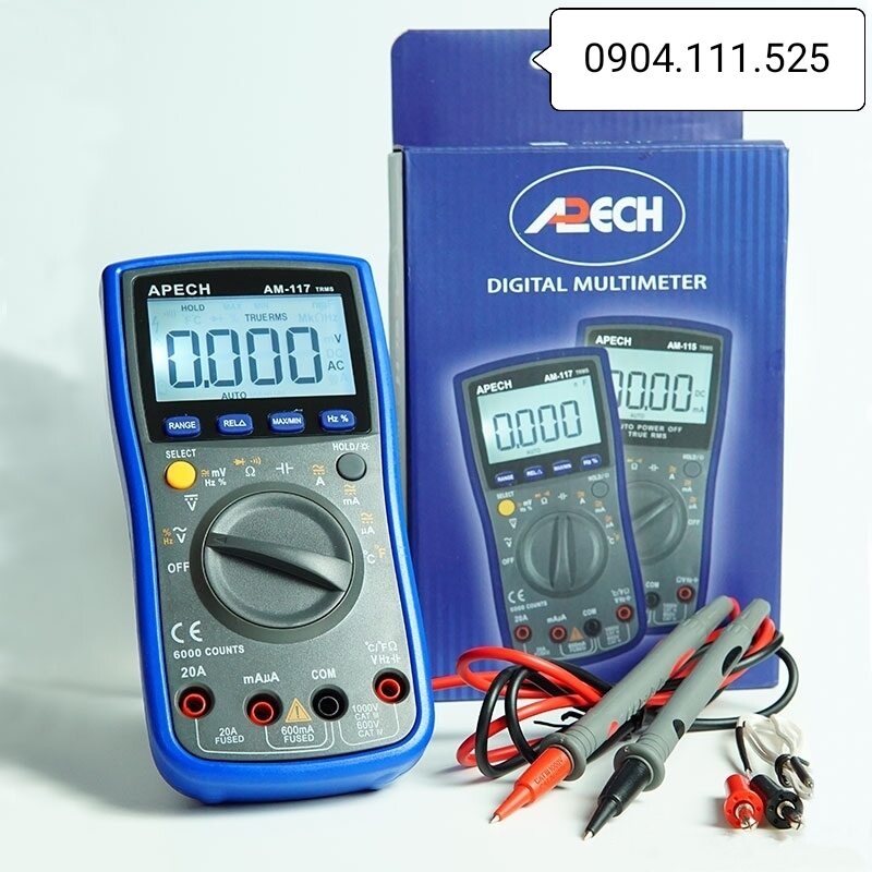 [HCM]Đồng hồ vạn năng APECH AM-117 (TrueRMS)
