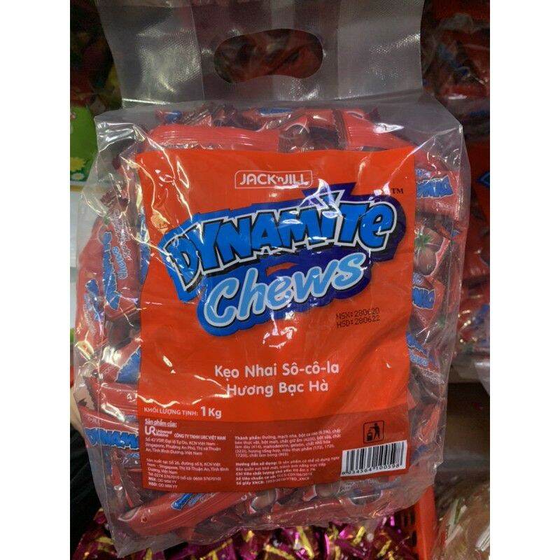 Kẹo Dynamite chew 3 viên 1kg vị socola