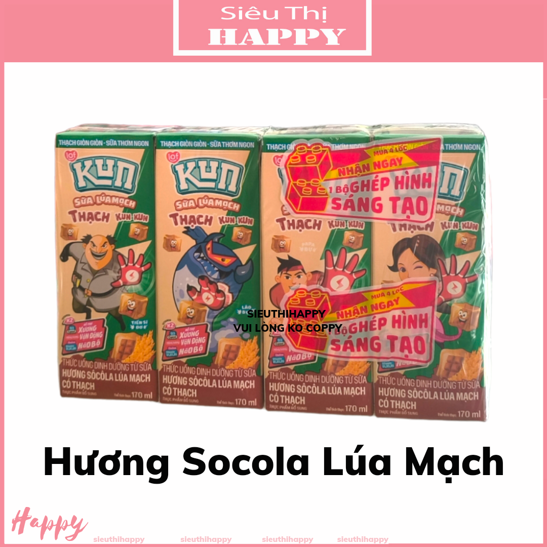 Thùng 48 Hộp Sữa Thạch Kun 170ml.