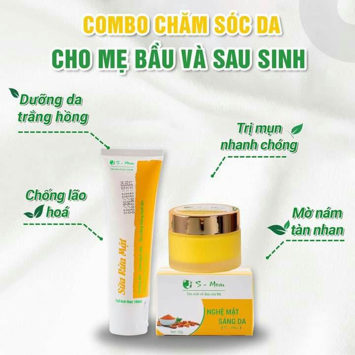 Combo Chăm Sóc Da Mặt Cho Mẹ Bầu Và Sau Sinh Trắng Mịn Hết Mụn Thâm Sạm Nám Khi Mang Thai