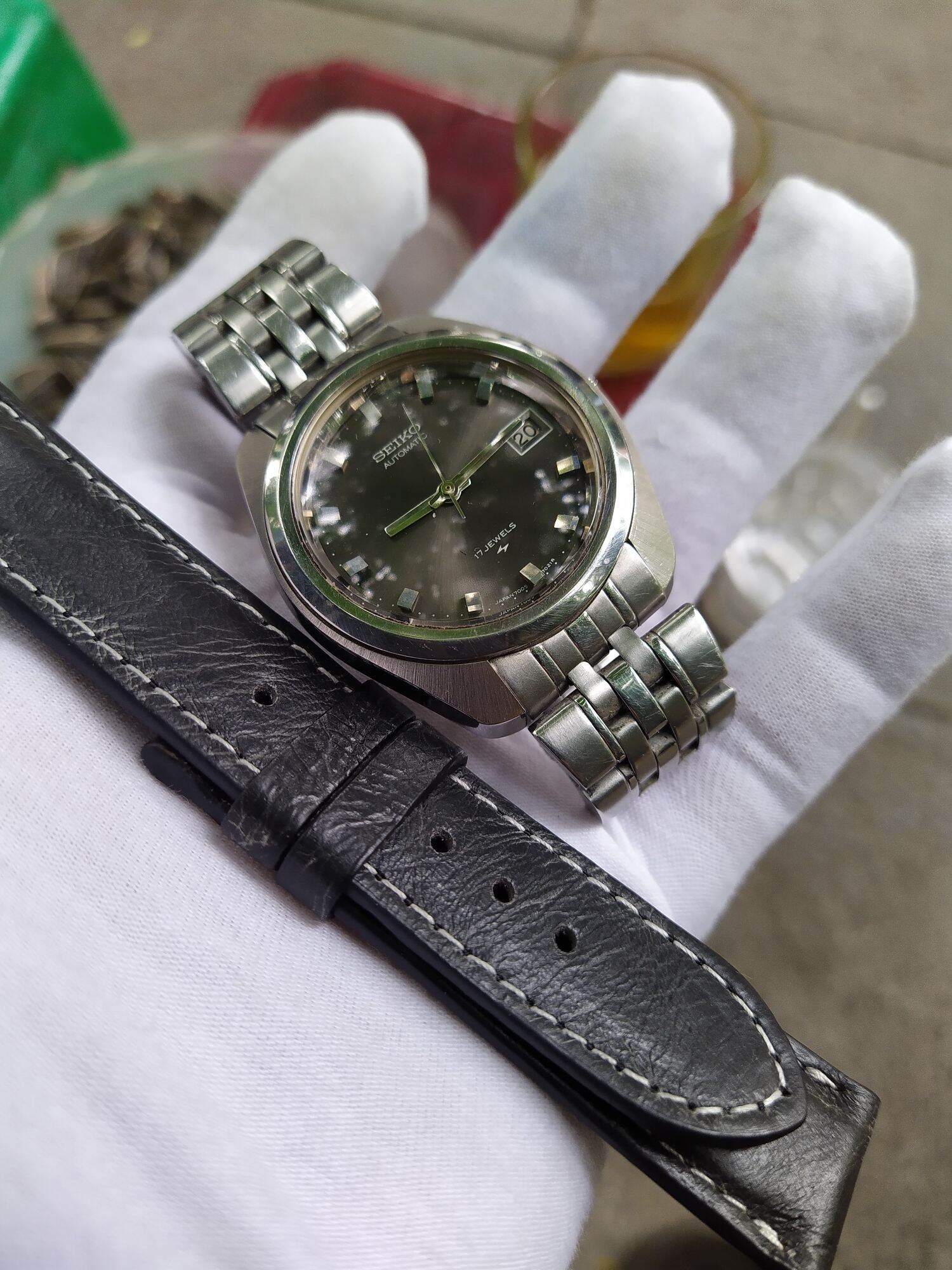đồng hồ Seiko Vintage size 38.5 chưa núm