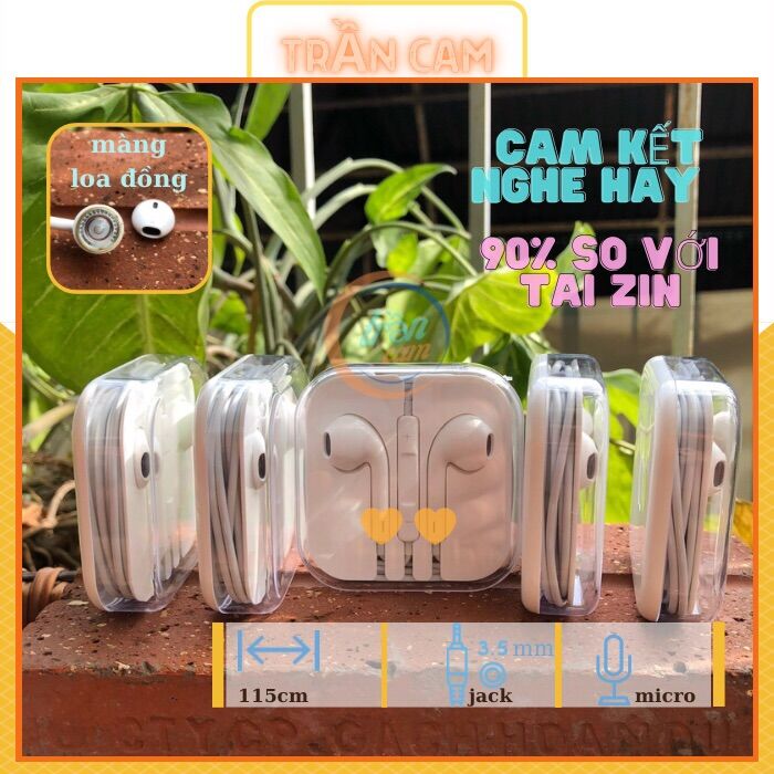 Tai nghe ip 6/6s chân cắm 3.5mm