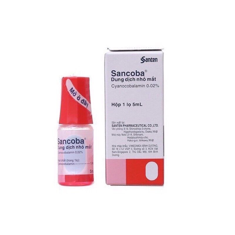 dung dịch dưỡng mắt nhỏ mắt cận thị Sancoba