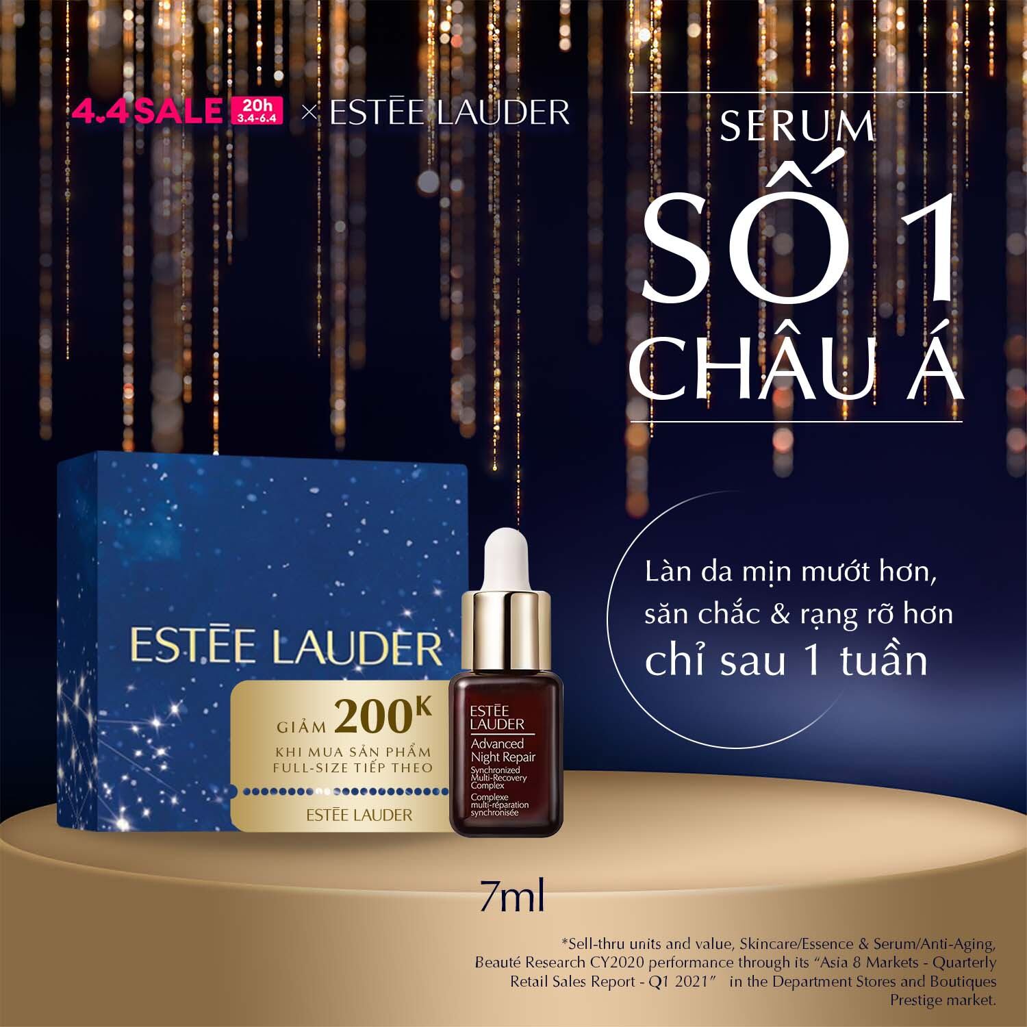[PHIÊN BẢN TRẢI NGHIỆM] Estee Lauder - Tinh chất phục hồi chống lão hóa Estee Lauder Advanced Night Repair Synchronized Multi-Recovery Complex - Serum 7ml