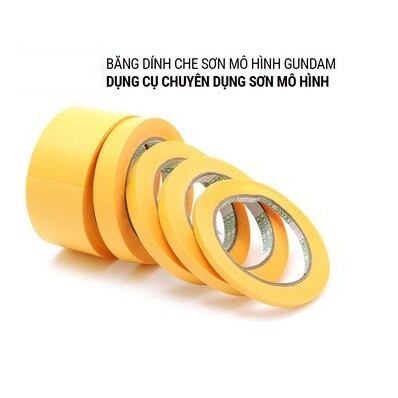 Băng keo Masking tape Băng keo che sơn giấy mỏng mềm đủ size