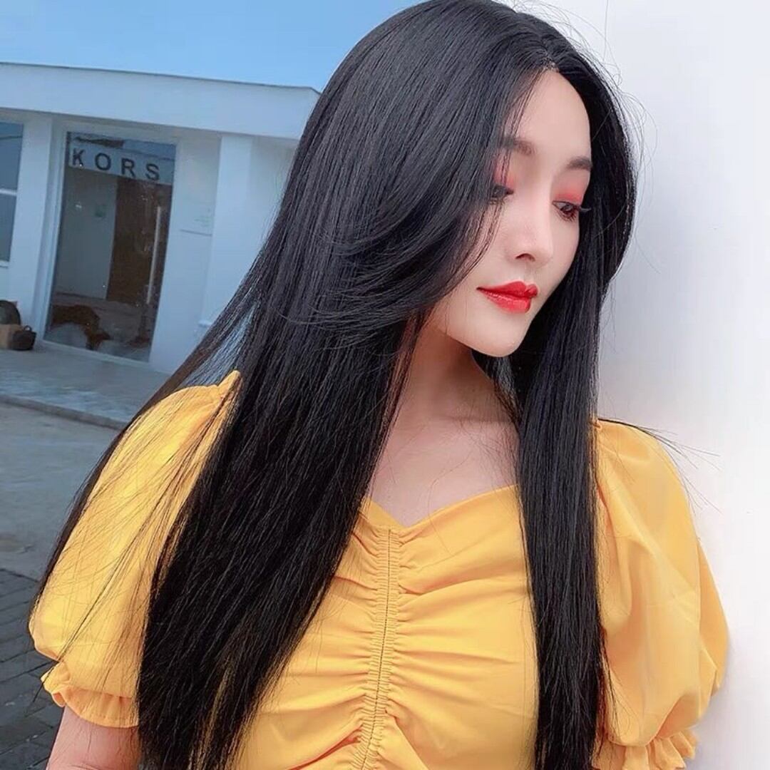 tóc nguyên đầu 2 mái pas lơi thẳng