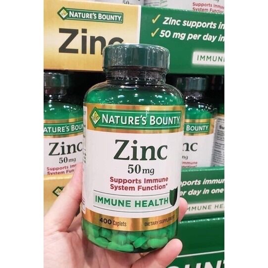 Viên kẽm Nature’s Bounty Zinc 50mg 400 viên