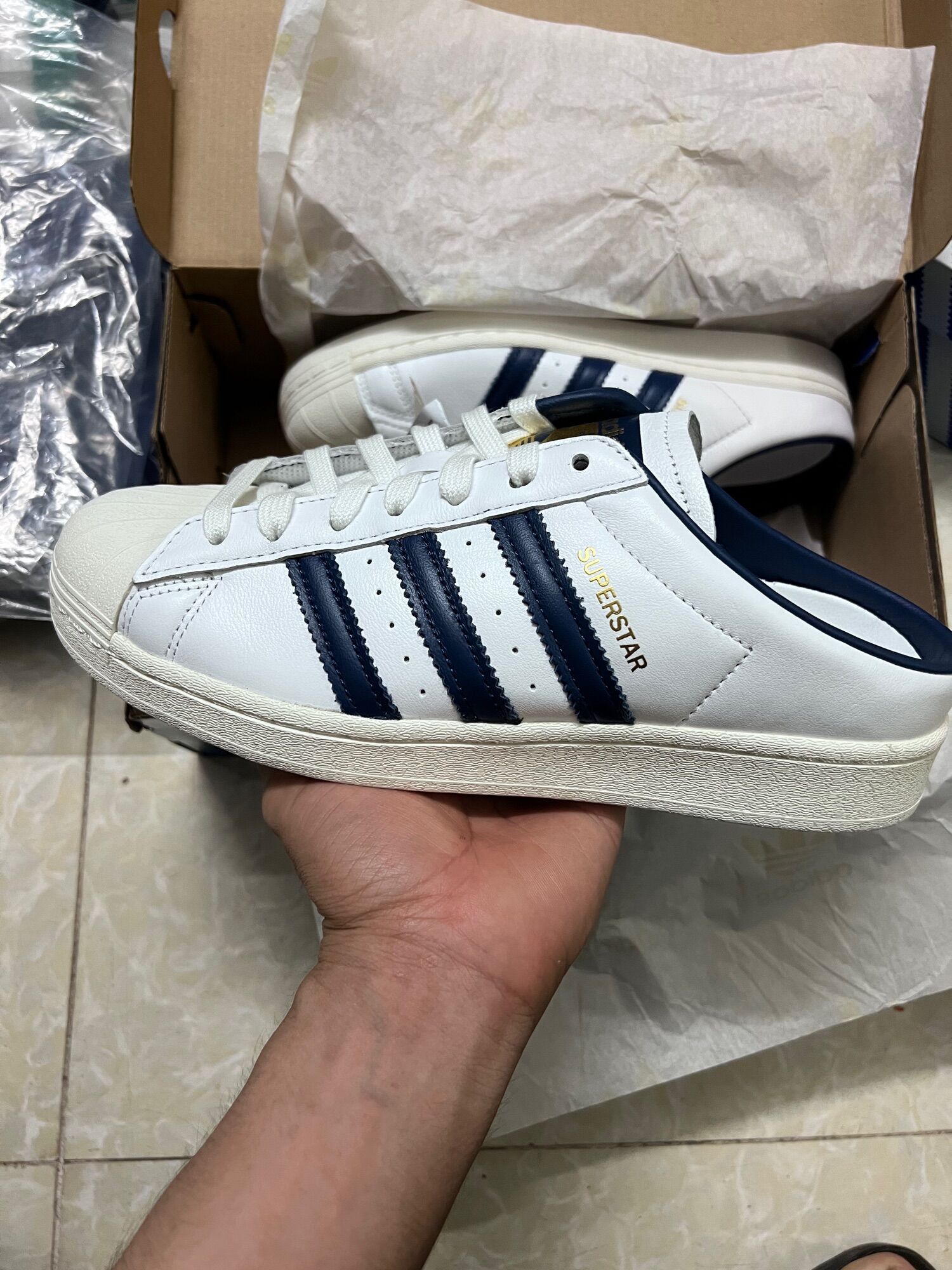 Giày Adidas Superstar Mule 💯