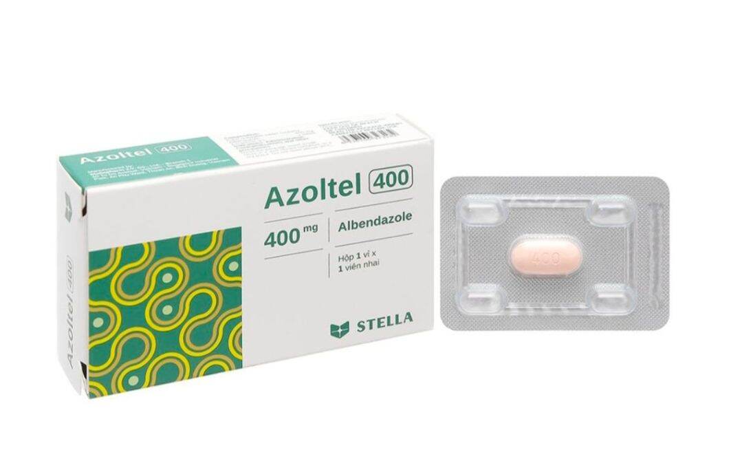 Viên Tẩy Giun Azoltel 400mg