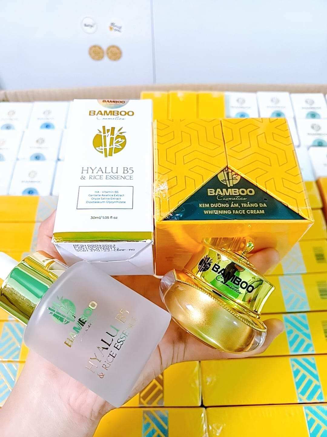 Kem Face Lụa Bamboo và Serum Bamboo 💥kèm quà💥   | Bamboo Hyalu B5 & Rice Essence   | Dưỡng da & Serum   | Làm đẹp > Chăm sóc da mặt > Dưỡng da & Serum