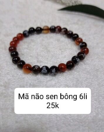 Chuỗi tay đá Mã Não sen Bông