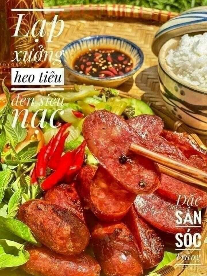 1kg Lạp xưởng heo tiêu đen