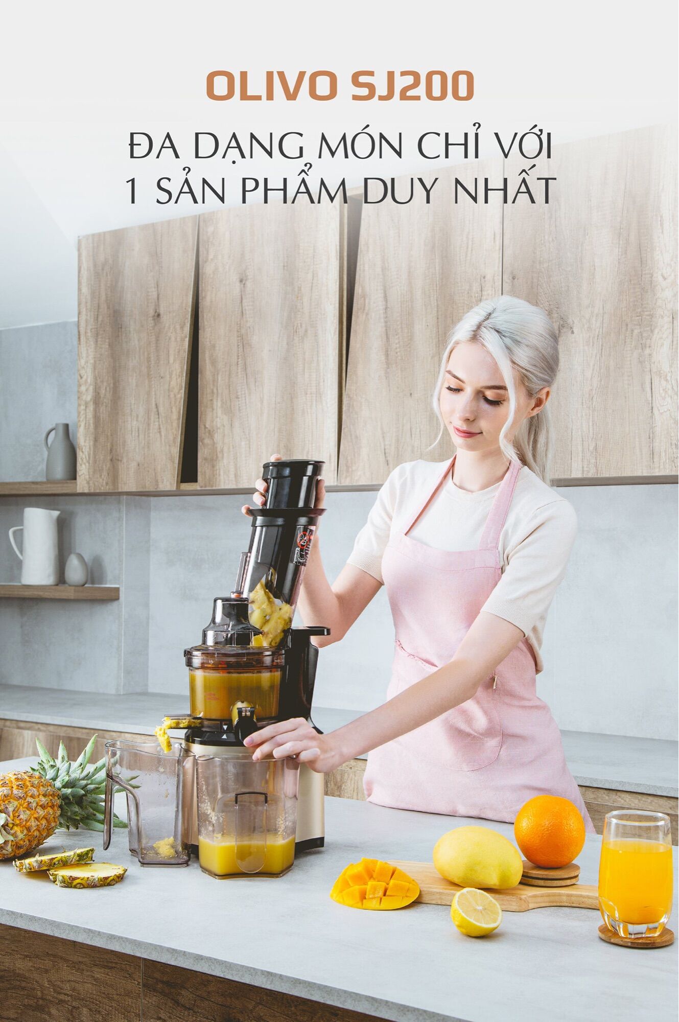 [CHÍNH HÃNG] Máy Ép Chậm Olivo SJ200 - Thương Hiệu Mỹ 🇺🇸