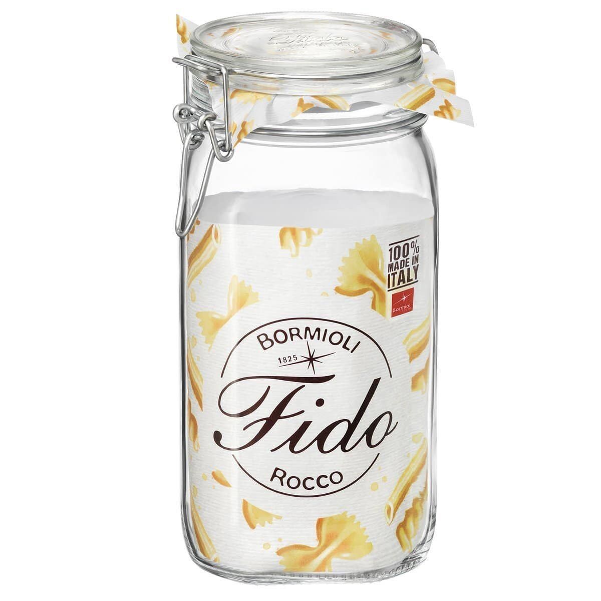 Hũ thủy tinh nắp cài Fido 1500ml
