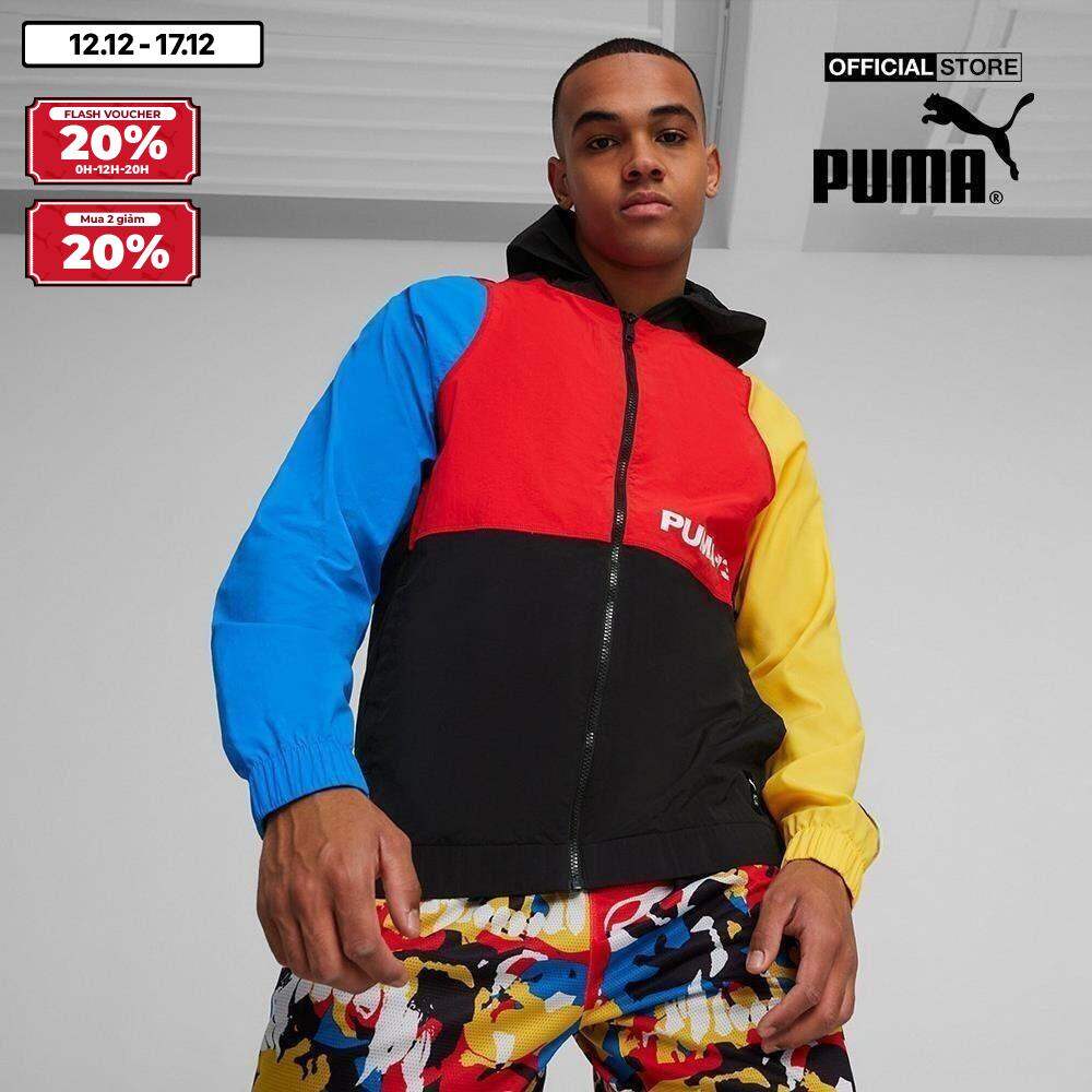 [FLASH VOUCHER 20% + MUA 2 GIẢM 20% + FREESHIP|CHỈ 20H 11/12 - 2H 12/12] PUMA - Áo khoác thể thao nam phối mũ Winners Circle Basketball 624796-01