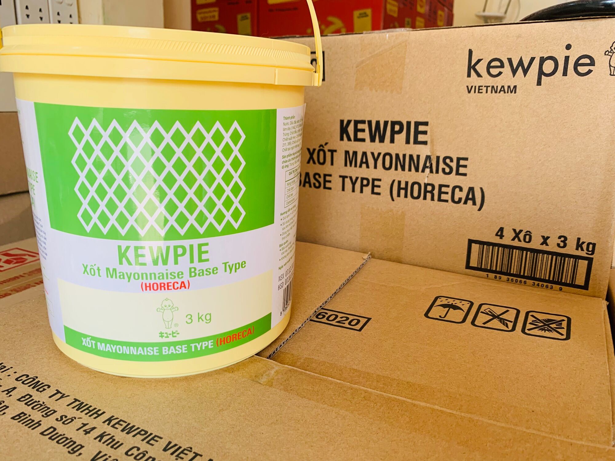 Sốt Mayonaise xô nhập khẩu Nhật Kewpie 3kg
