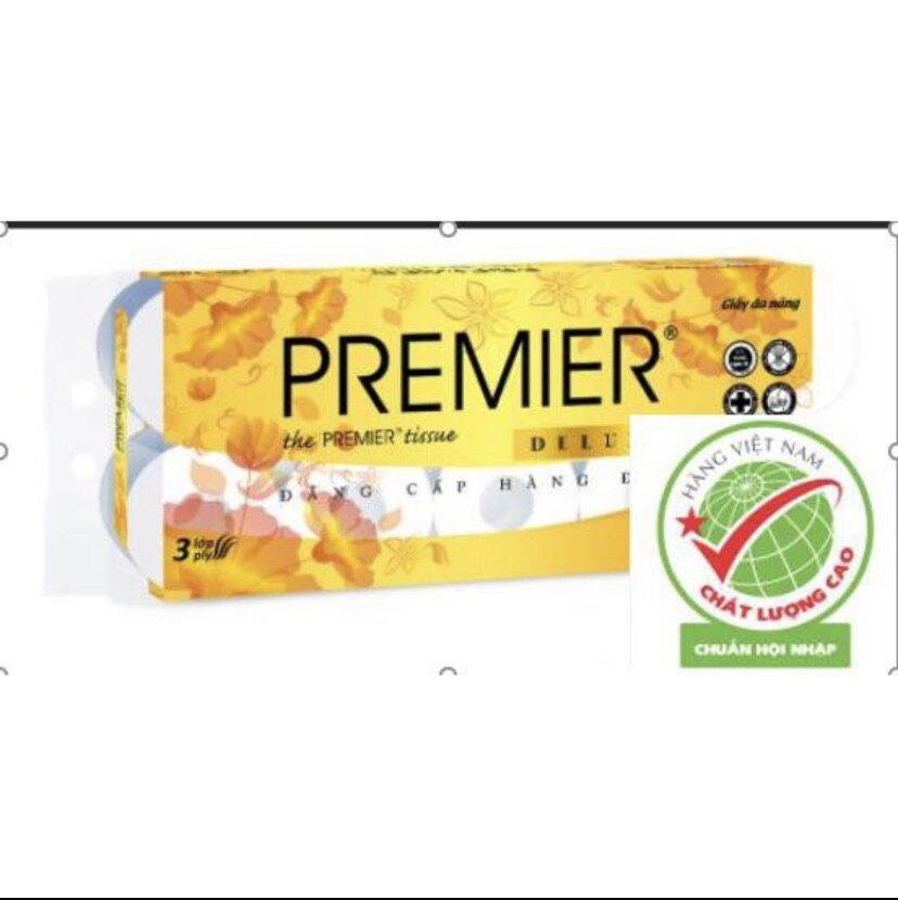 Giấy vệ sinh có lõi cao cấp premier deluxe 10 cuộn 3 lớp