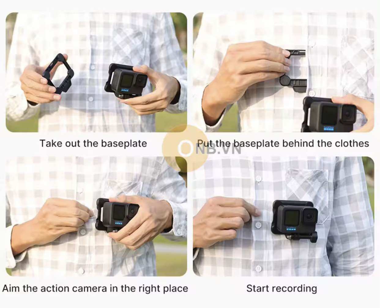 Phụ kiện gopro giá đở nam châm hút đa năng