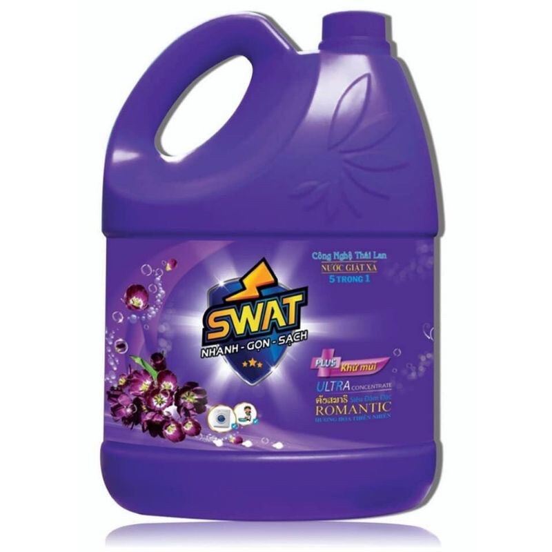 Nước giặt xã 5.1 đậm đặc hương thơm Nước giặt xả Swat romantic hương hoa