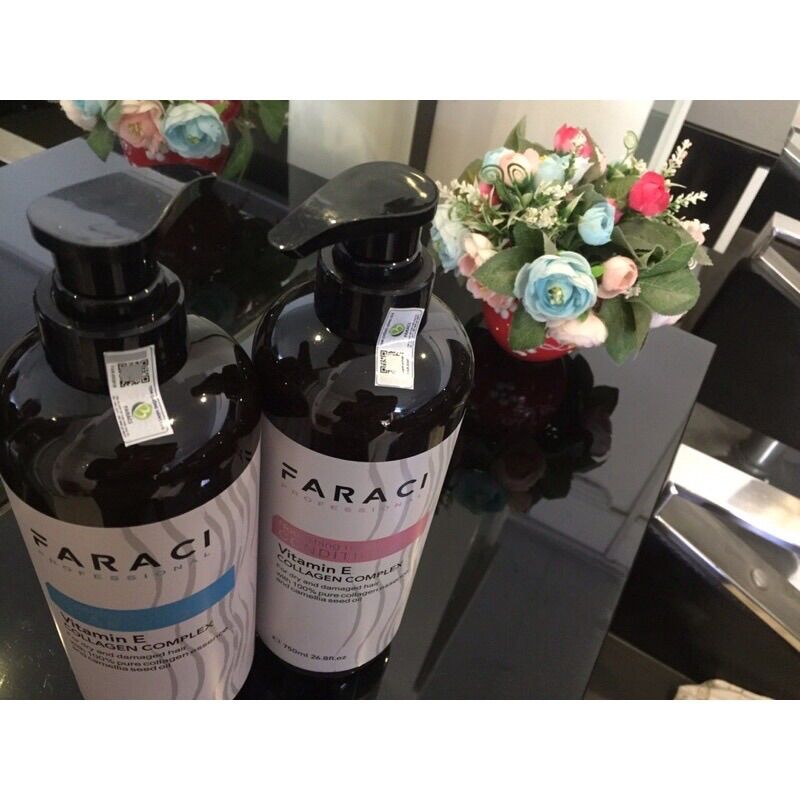 CẶP DẦU GỘI XẢ PHỤC HỒI TÓC FARACI CHÍNH HÃNG 750ML*2