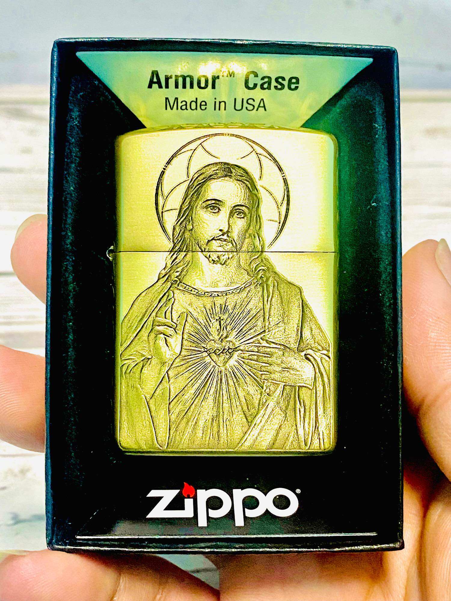 Bật lửa Zippo chính hãng USA, Chủ đề Thiên chúa khắc full 5 mặt