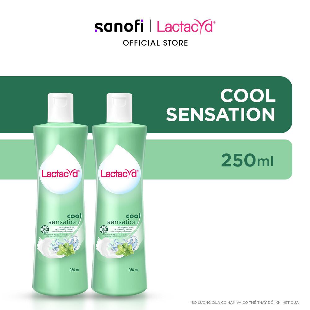 [KOL LIVESTREAM] Bộ 2 DDVS Phụ Nữ Lactacyd Cool Sensation 250ml Mát Lạnh & Sạch Thoáng Dài Lâu