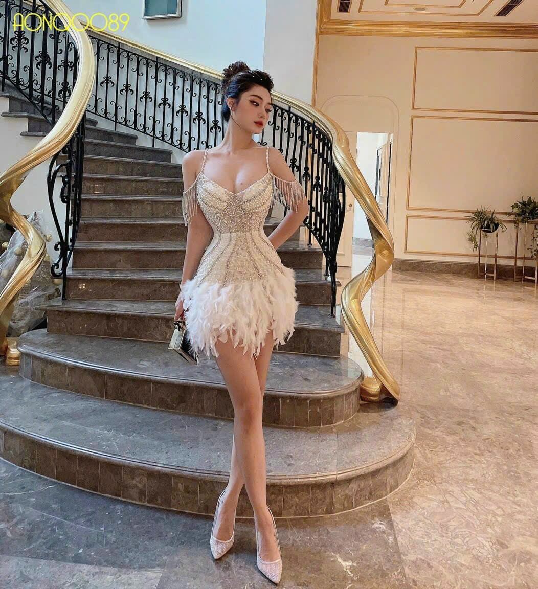 ĐẦM BODY BÈO KẾT PALE ĐÍNH ĐÁ