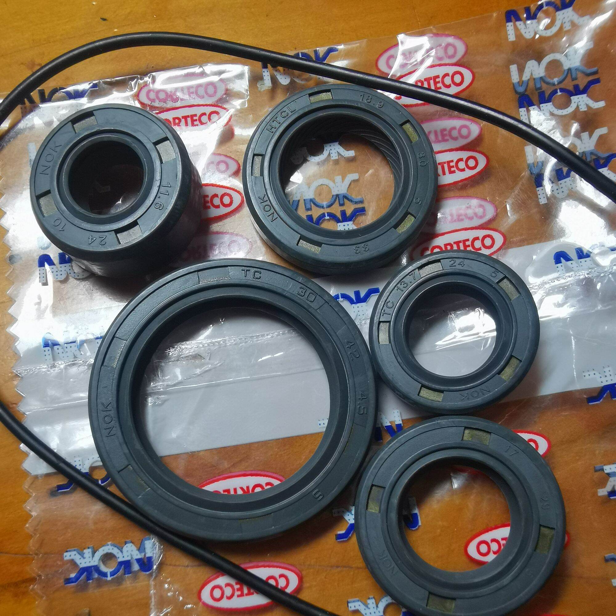 Bộ phớt chặn dầu 6 chi tiết loại tốt nhập khẩu Indonesia Giá 24,500 Đồng*Miễn phí vận chuyển