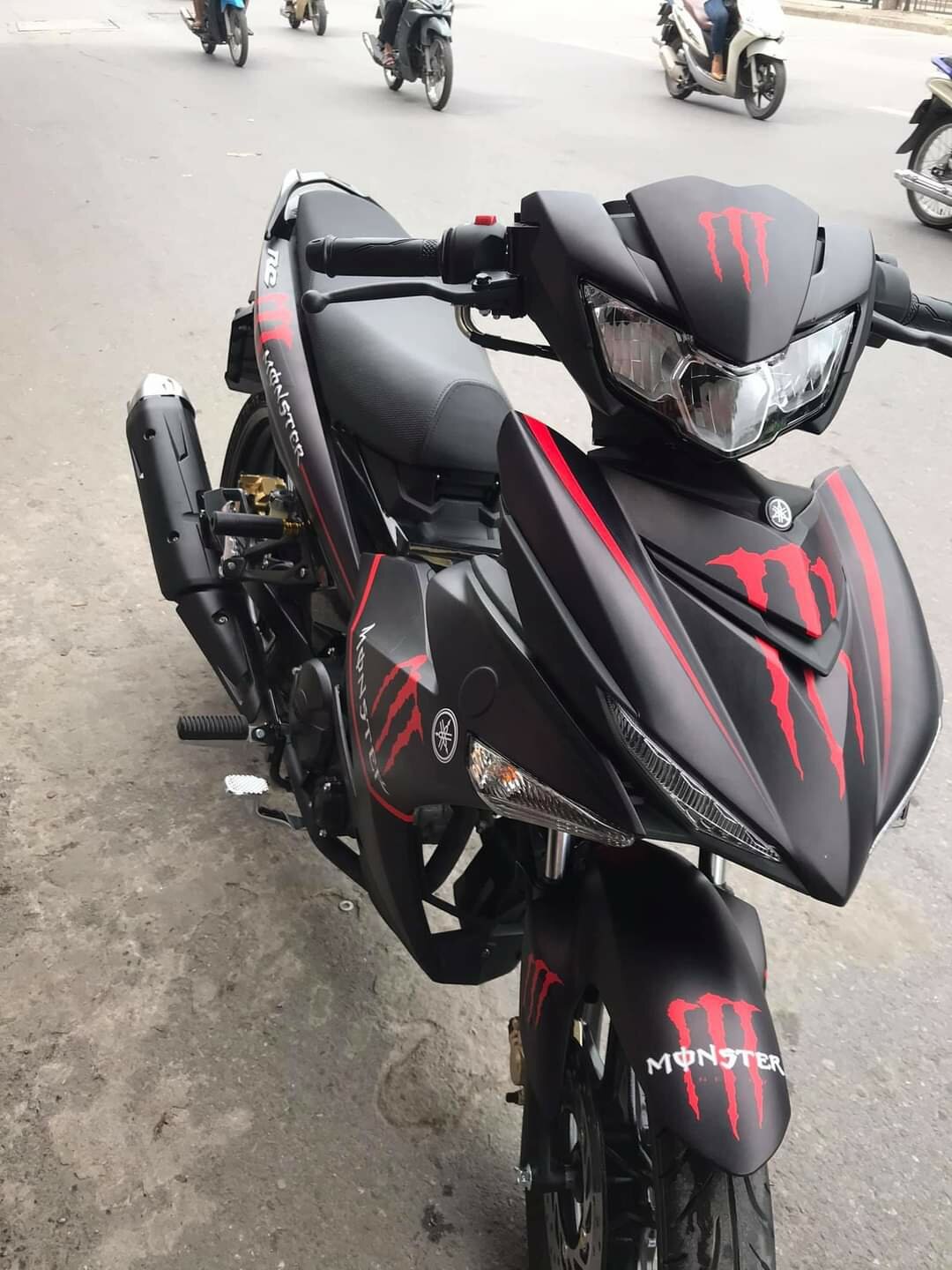 tem rời exciter 150 đen monster