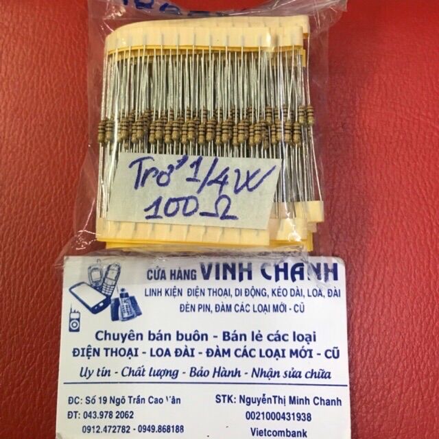 100 con trở 1/4w 100ohm