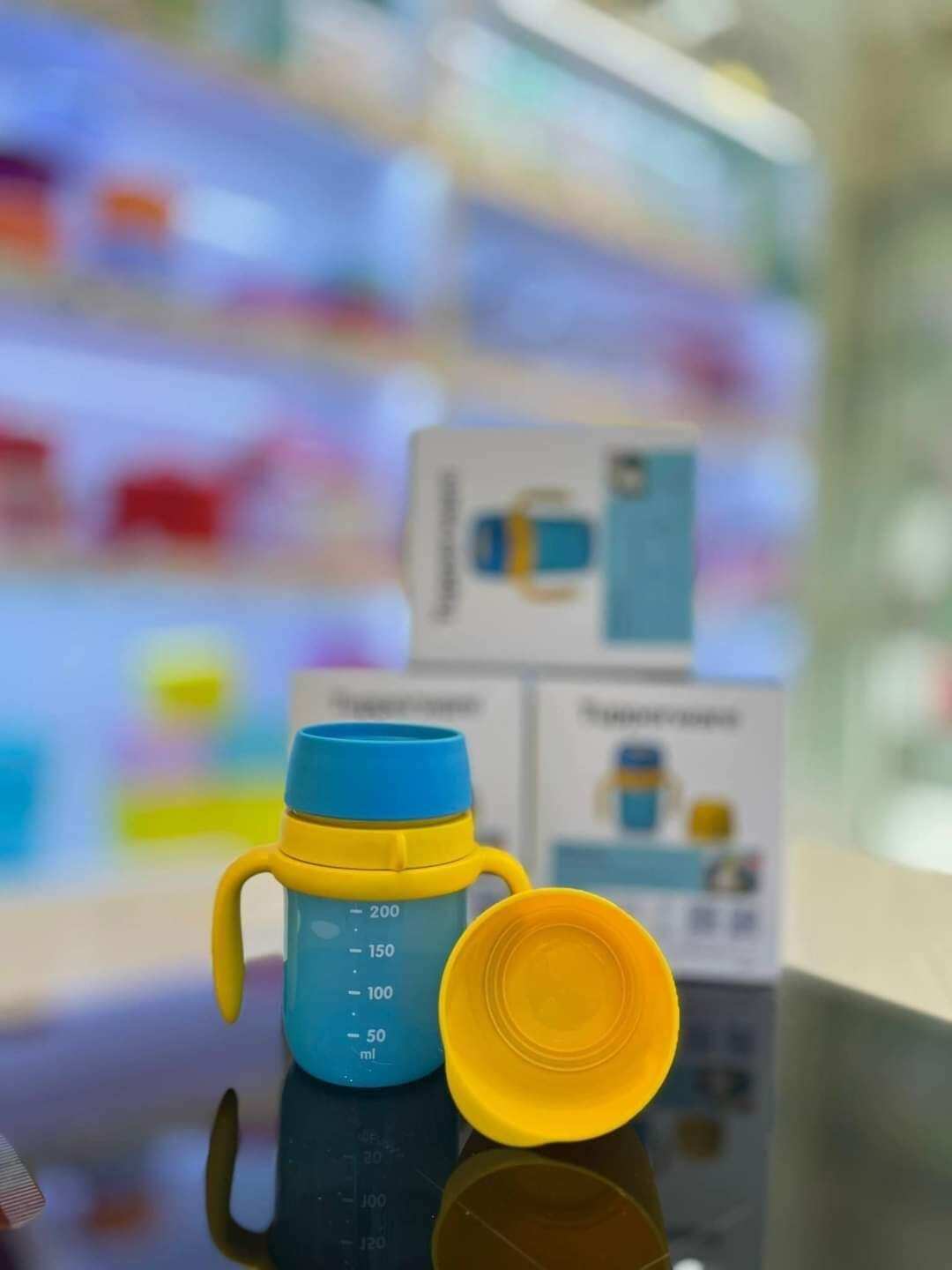 Bình tập uống Tupperware Twinkle Sippy Cup 250ml - Bảo hành trọn đời - Nhựa nguyên sinh PP số 5 - An toàn cho sức khoẻ