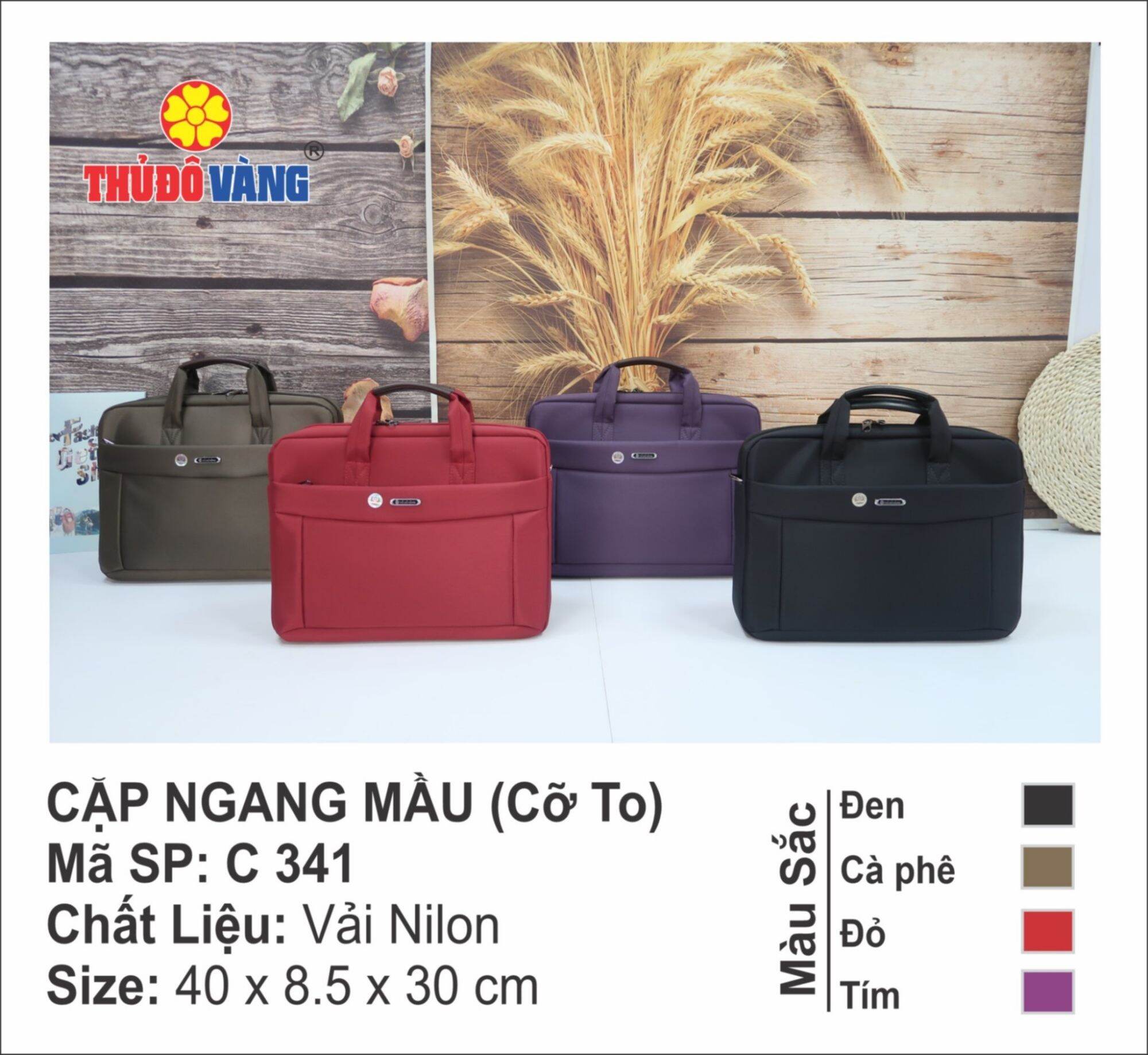 Cặp đựng laptop Thủ Đô Vàng --- Mã SP C141, C341